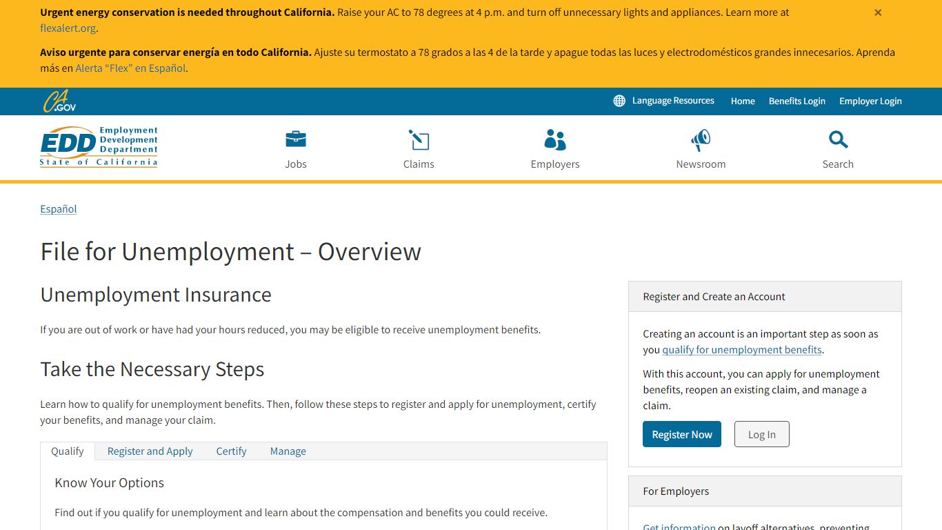 File for Unemployment – Overview - Employment Development Department